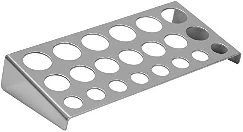 Ink Cup Holder with 23 Troughs Stainless Steel Shelf Stand for Pigment Inks Cup Supplies