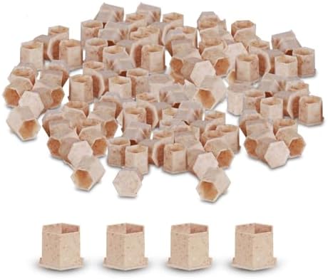 INKin Biodegradable Tattoo Ink Cups Medium 12mm - 200Pcs Disposable ECO Friendly Caps with Base for Hold Ink Pigments Supplies (12mm-Medium)