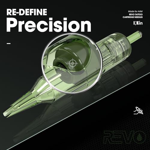 INKin REVO Tattoo Cartridge Needles Disposable Tattoo Needles With Re-Define Precision #10 Bugpin 0.30mm Round Liner 3RL Upgraded Design Durable Needle Cartridges For Tattooing 20Pcs (R1003RL)