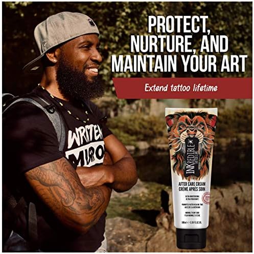 INKredible Aftercare Tattoo Healing Lotion Moisturizes Skin To Prevent Scabbing (2-Pack)