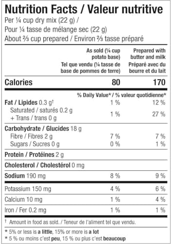 Innofoods Just Real Spuds Genuine Creamy Mashed Potatoes Gluten Free 45 Servings - 1Kg