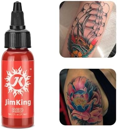 JimKing 30ml Tattoo Ink Tattoo Color Supply Red Pigment Natural Plant Tattoo Ink For Permanent Makeup Tattoos