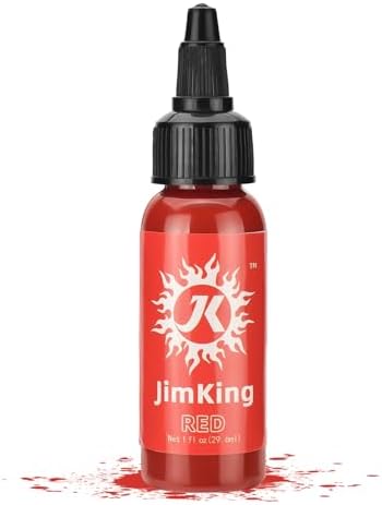 JimKing 30ml Tattoo Ink Tattoo Color Supply Red Pigment Natural Plant Tattoo Ink for Permanent Makeup Tattoos