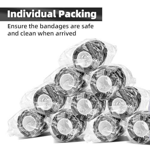 JimKing Tattoo Grip Cover Tattoo Machine Handle Cover Self-Adhesiive Tape For Sport Pet Tattoo Elastic Bandage Wrap Roll Tattoo Machine Supply 4pcs