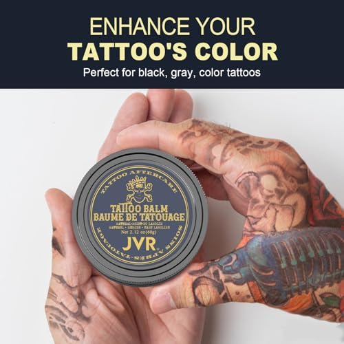 JVR Tattoo Aftercare Kit JVR Tattoo Soap & Tattoo Balm Tattoo Foam Soap Cleanser To Clean Tattoos Tattoo Balm For Tattoo Moisturizer & Color Enhancement & Tattoo With Gentle Ingredients