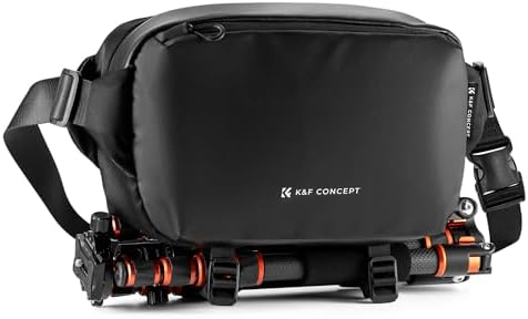 K&F Concept 2 in 4 Sling Bag Everyday Shoulder Bag & Multifunction Photography Crossbody Camera DSLR Backpack Portable Bag