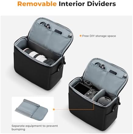 K&F Concept Camera Sling Bag Small Crossbody Camera Case DSLR/SLR Cute Compact Shoulder Photography Bags For Photographers