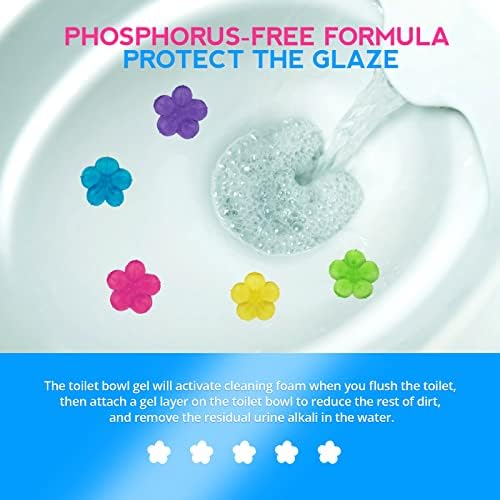 KILOSTEP Toilet Gel 60 Count Toilet Bowl Gel Stamp