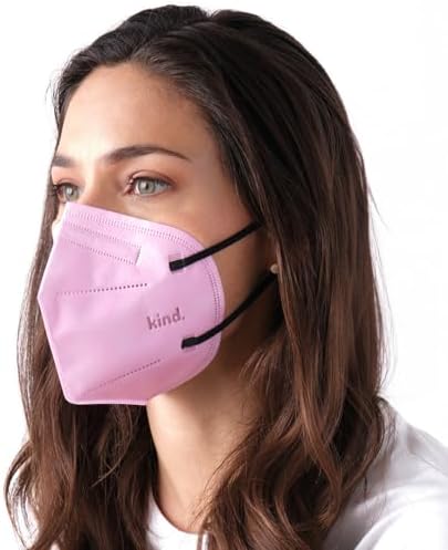 Kind Cone‑Shaped 4‑Layer Disposable Face Mask – Breathable Lightweight Adult Regular Size Resealable 5‑Pack