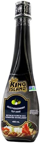 King Island All Purpose Seasoning Sauce 450mL Coconut Aminos Soy-free Soy Sauce