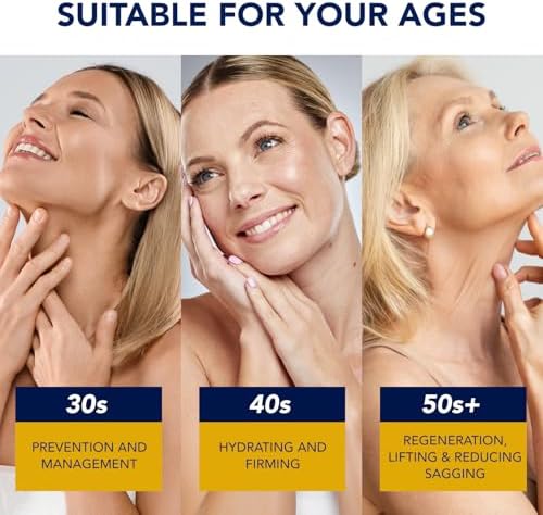 Korean Neck Cream For Firming & Tightening: Neck & Chest Crepey Sagging Skin & Wrinkles - Women & Men Turkey Neck Perfecting [Made In Korea]