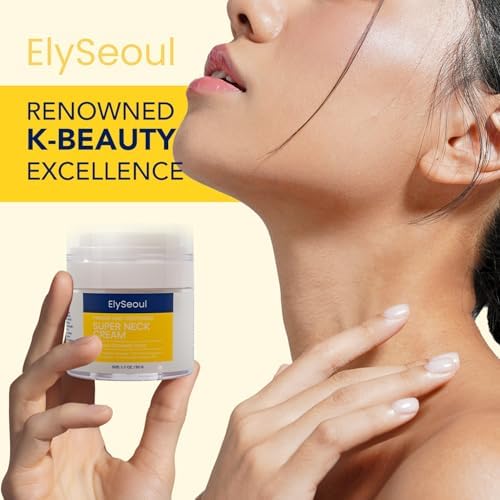 Korean Neck Cream For Firming & Tightening: Neck & Chest Crepey Sagging Skin & Wrinkles - Women & Men Turkey Neck Perfecting [Made In Korea]