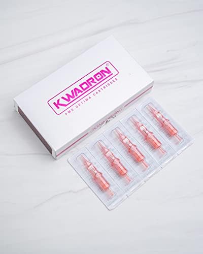 Kwadron Optima Professional Permanent Makeup Cartridge - 1 Round Liner 0.30mm Long Taper - Box Of 20