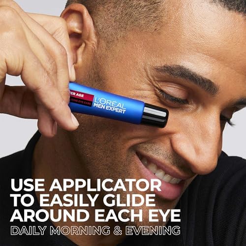 L'Oréal Paris Men Expert Power Age Revitalizing Eye Care With Hyaluronic Acid Reduces The Look Of Wrinkles Dark Circles & Eye Bags 15 ML