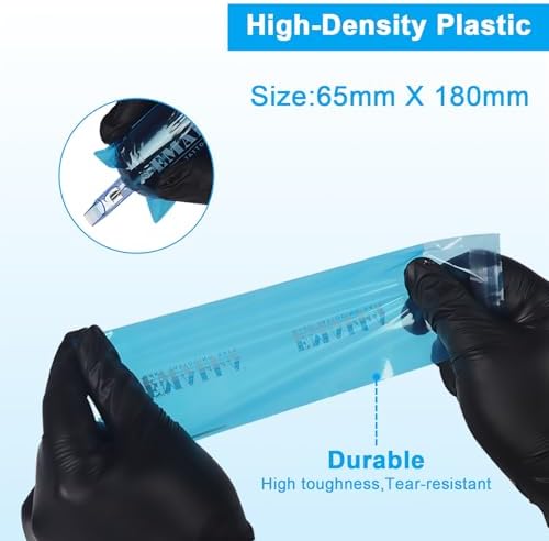 Large Tattoo Machine Covers - Emalla 200Pcs Tattoo Pen Covers Disposable Pink Pen Bags 2.5 X 7.1in Machine Sleeves For Tattoo Supplies