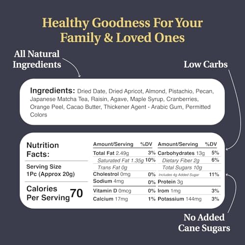 Le Cadeau Parfait Collection - Rectangle Gourmet Gift Box (24 Treats) - Laumière Gourmet Fruits Healthy Dried Fruits & Nuts Gift Basket - No Added Cane Sugar Sweets