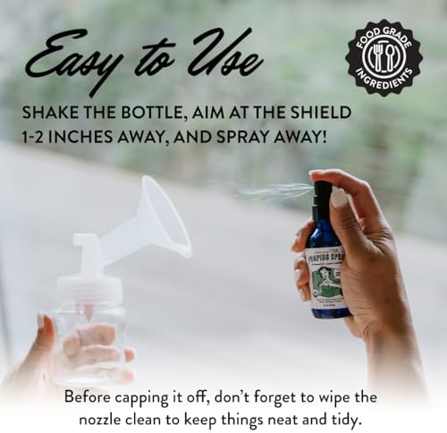 Legendairy Milk Pumping Spray 4 Oz. Helps Sore Nipples & Clogged Ducts Organic Lubricant For Breast Shields And Flanges Vegan Breast Pump Spray Natural & Lanolin-Free Made In USA