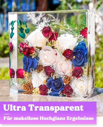 LET'S RESIN Epoxy Resin Kit 2 Gallon (7.6 L) 256oz Epoxy Resin Bubble Free & Crystal Clear Casting Resin Fast Curing Resin For Art Craft River Table Wood Jewelry Making