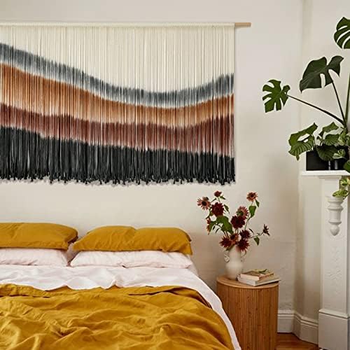 Macrame Wall Hanging Macrame Wall Decor Large-Scale Tie-Dye Tapestry Living Home Room Wall Decor 57" Wx 35" L