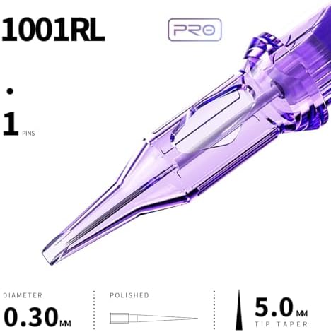 Mast Pro Tattoo Needles 1001RL 20Pcs Of One Box Standard Round Liner Size Disposable Tattoo Cartridge