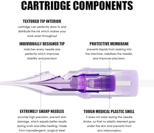 Mast Pro2 Tattoo Needles Cartridges Pro Needles Pins For Super Aritsts 20 Count Disposable Round Magnum 1009RM