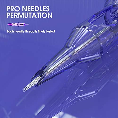 Mast Tattoo Pro Cartridges Needles With Membrane Mixed Sizes Box Of 50 Pcs (RL+RS+RM+M1)