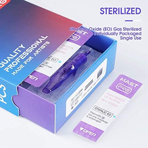 Mast Tattoo Pro Cartridges Needles With Membrane Mixed Sizes Box Of 50 Pcs (12RL)