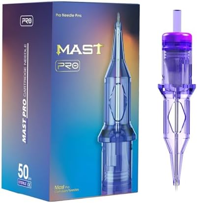 Mast Tattoo Pro Cartridges Needles with Membrane Mixed Sizes Box of 50 Pcs (12RL)