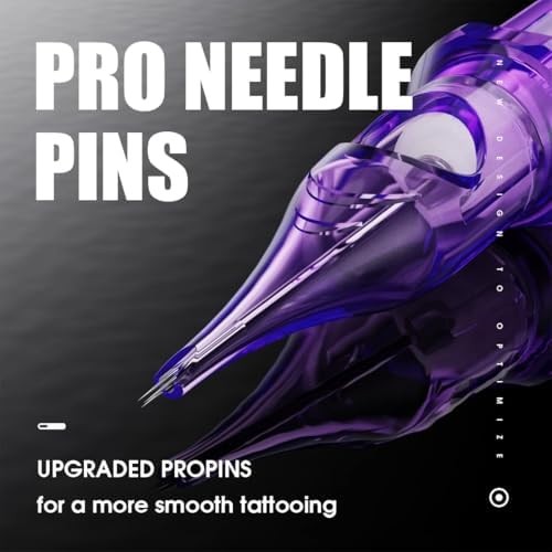 Mast Tattoo Pro2 Needles Cartridges Bugpin 50 Count #04-12 Round Liner Sizes 1RL 3RL 5RL 7RL Pro Needle Pins Membrane Disposable 10 Sizes Mixed