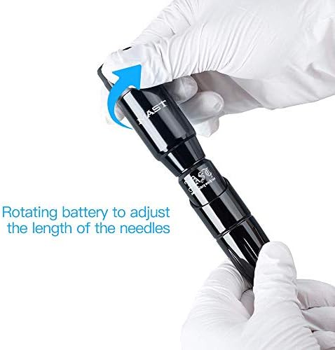 Mast Wireless Tattoo Pen Machine Kit 50Pcs Pro Cartridges Needles Inks Rotary Gun Battery Power Supply Set 36DC