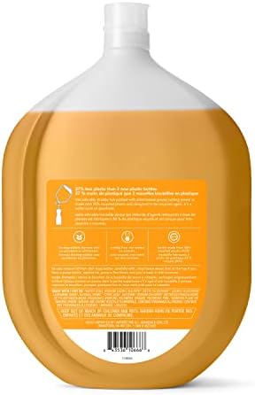 Method Liquid Dish Soap Refill Plant-Based Dishwashing Liquid That Cuts Through Tough Grease For A Sparkling Clean Clementine Scent 36 Fl. Oz