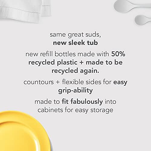 Method Liquid Dish Soap Refill Plant-Based Dishwashing Liquid That Cuts Through Tough Grease For A Sparkling Clean Clementine Scent 36 Fl. Oz