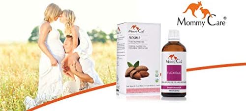Mommy Care Perineal Massage Oil Labor Preparation Flexible Perineal Massage Oil Sweet Almond Oil For Pregnancy And Postpartum Recovery 100ml/3.38 Fl.oz Certified Organic All Natural