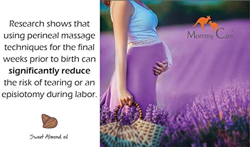 Mommy Care Perineal Massage Oil Labor Preparation Flexible Perineal Massage Oil Sweet Almond Oil For Pregnancy And Postpartum Recovery 100ml/3.38 Fl.oz Certified Organic All Natural