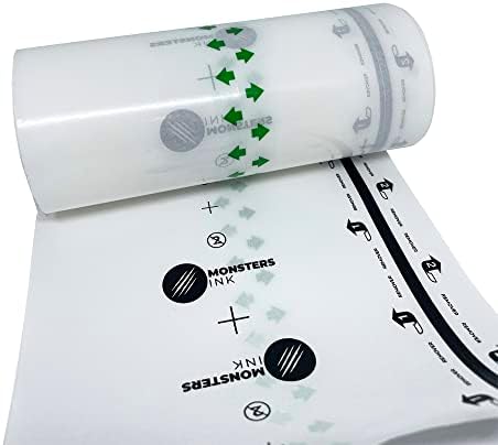 Monsters Ink Premium Matte Second Skin Tattoo Bandage Ulta Thin Second Skin Tattoo Aftercare For Tattoo Recovery (15cm X 10m Roll)