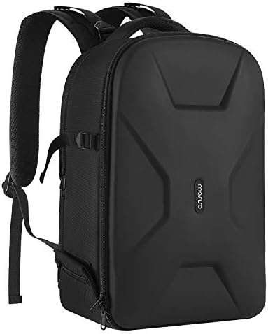 MOSISO Camera Backpack DSLR/SLR/Mirrorless Photography Camera Bag 15-16 inch Waterproof Hardshell Case with Tripod Holder&Laptop Compartment Compatible with Canon/Nikon/Sony Black