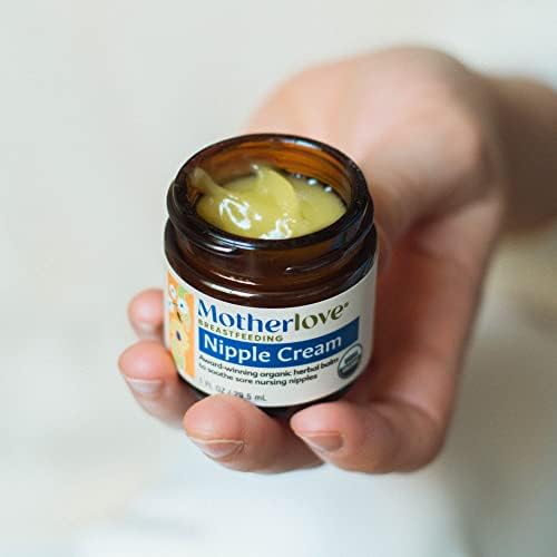 Motherlove Nipple Cream (29.5 ML) Organic Lanolin-Free Herbal Ointment For Breastfeeding—Soothe Nursing Nipples & Use As A Pump Lubricant—No Need To Remove Prior To Pumping Or Nursing—Non-GMO Cruelty-Free