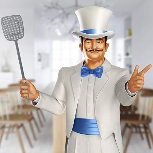 MR.SIGA Heavy Duty Long Handle Fly Swatter Gray 6 Pack