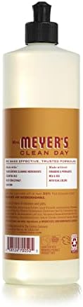 Mrs. Meyer's Clean Day Dish Soap Cruelty Free And Biodegradable Dishwashing Liquid Apple Cider Scent 474 Ml Bottle