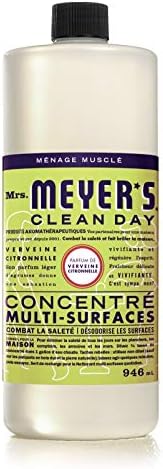 Mrs. Meyer's Clean Day Multi-Surface Cleaner Concentrate Use To Clean Floors Tile Counters And More Lemon Verbena Scent 946 Ml Bottle