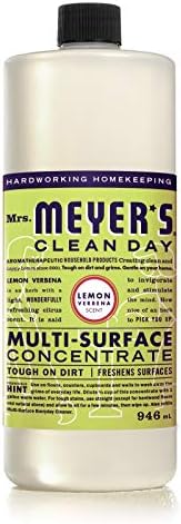 Mrs. Meyer's Clean Day Multi-Surface Cleaner Concentrate Use to Clean Floors Tile Counters and More Lemon Verbena Scent 946 ml Bottle