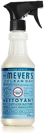 Mrs. Meyer's Clean Day Multi-Surface Cleaner Spray All-Purpose Cleaner Solution For Countertops Floors Walls And More Rain Water Scent 473mL Spray Bottle