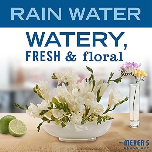 Mrs. Meyer's Clean Day Multi-Surface Cleaner Spray All-Purpose Cleaner Solution For Countertops Floors Walls And More Rain Water Scent 473mL Spray Bottle