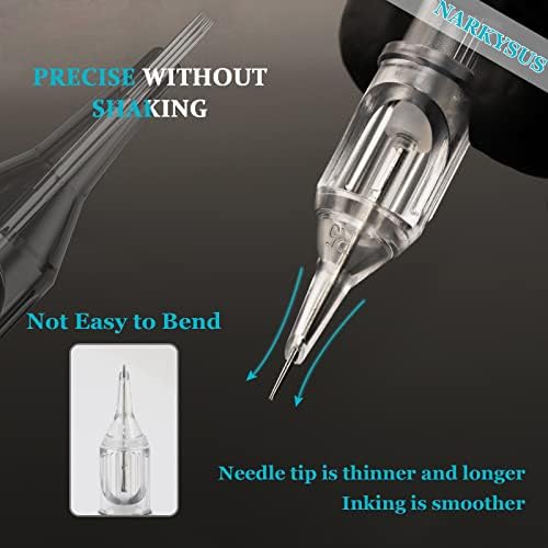 Narkysus 40Pcs Mixed Size 1003RL 1005RL 1007RL 1009RL For Beginners Or Artist