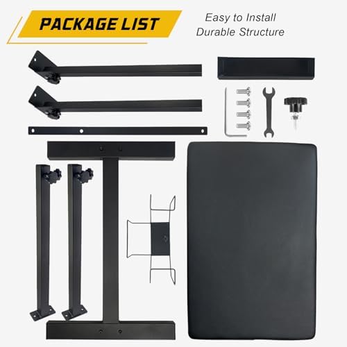 Narkysus Premium Tattoo Arm Rest Stand XXL Adjustable Armrest Stand Tattoo Heavy-Duty Stable Base Arm Leg Rest With Thickened Pad Non-Slip Base 26"-39" Height Tattoo Station For Studio Artists