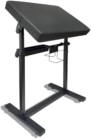 Narkysus Premium Tattoo Arm Rest Stand XXL Adjustable Armrest Stand Tattoo Heavy-Duty Stable Base Arm Leg Rest with Thickened Pad Non-Slip Base 26"-39" Height Tattoo Station for Studio Artists