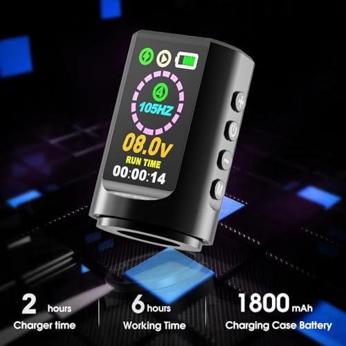 Narkysus Professional Machine With Digital LED Display 1800mAh Power Pro Machine 4.2MM Strokes Length For Beginners Or Artists