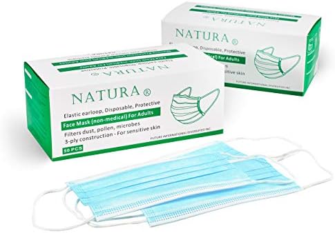 "NATURA" Unisex Face Masks 3-ply With Ear Loops 200 /pack