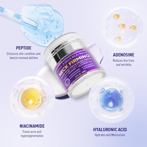 Neck Firming Cream : Korean Skin Care Anti-Aging Skin Tightening Cream Moisturizer Face And Neck Lift Tightening With Hyaluronic Acid & Peptide & Adenosine & Advanced Formula 1.7 Fl Oz