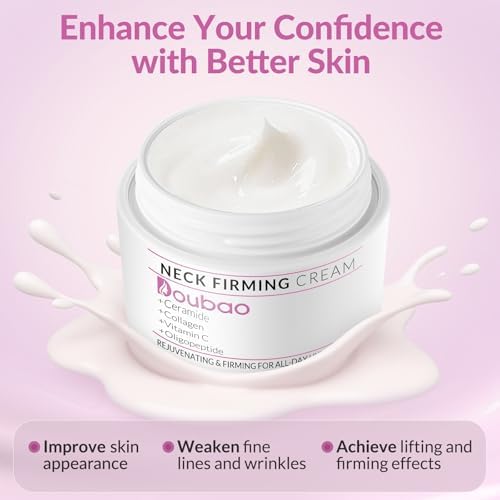 Neck Firming Creams For Tightening And Firming Moisturizer Face Cream With Collagen Hyaluronic Acid Day & Night Anti-Aging Skin Tightening Cream Neck Décolleté & Face – 51ml